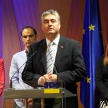 Evropski poslanec dr. Milan Zver na predstavitvi liste SDS za evropske volitve